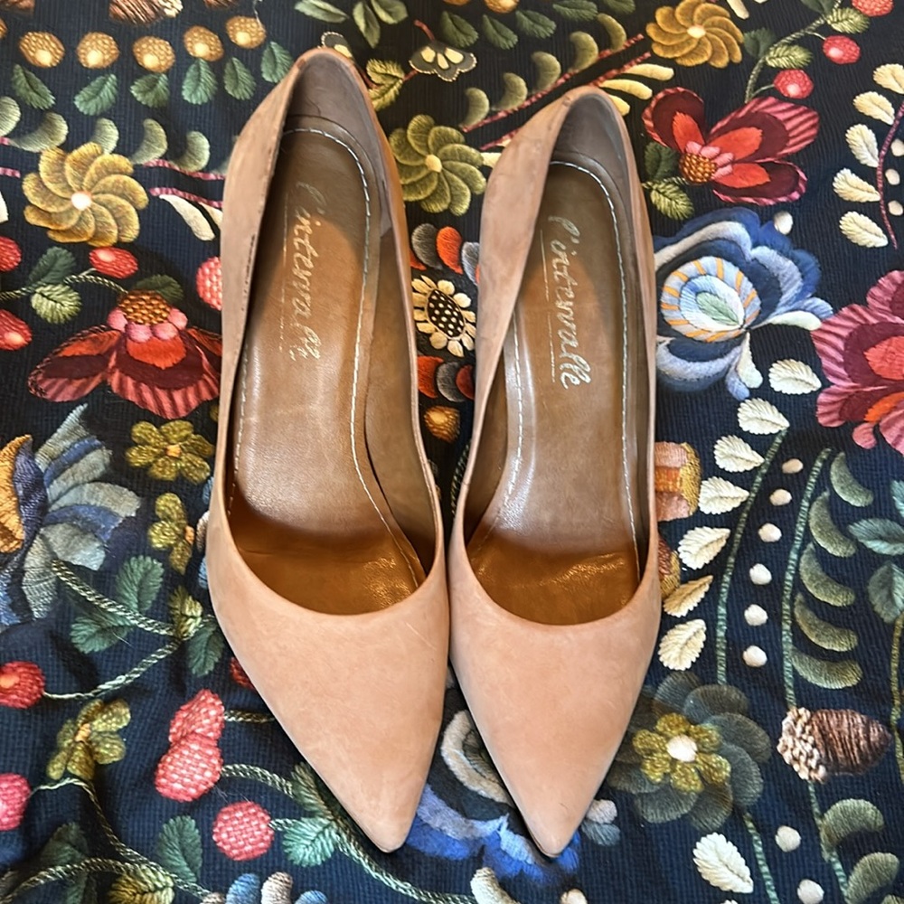 L'INTERVALLE Blush Pink Pointed-Toe Pumps